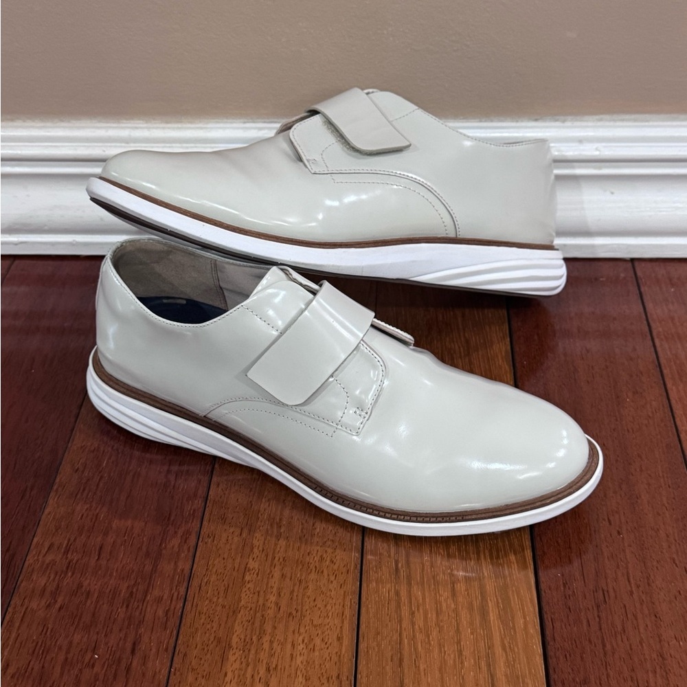 LIKE NEW | Cole Haan | Casual White Leather Velcro Shoes| W 9